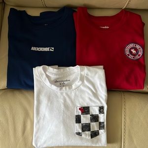Abercrombie kids long- sleeve logo tees